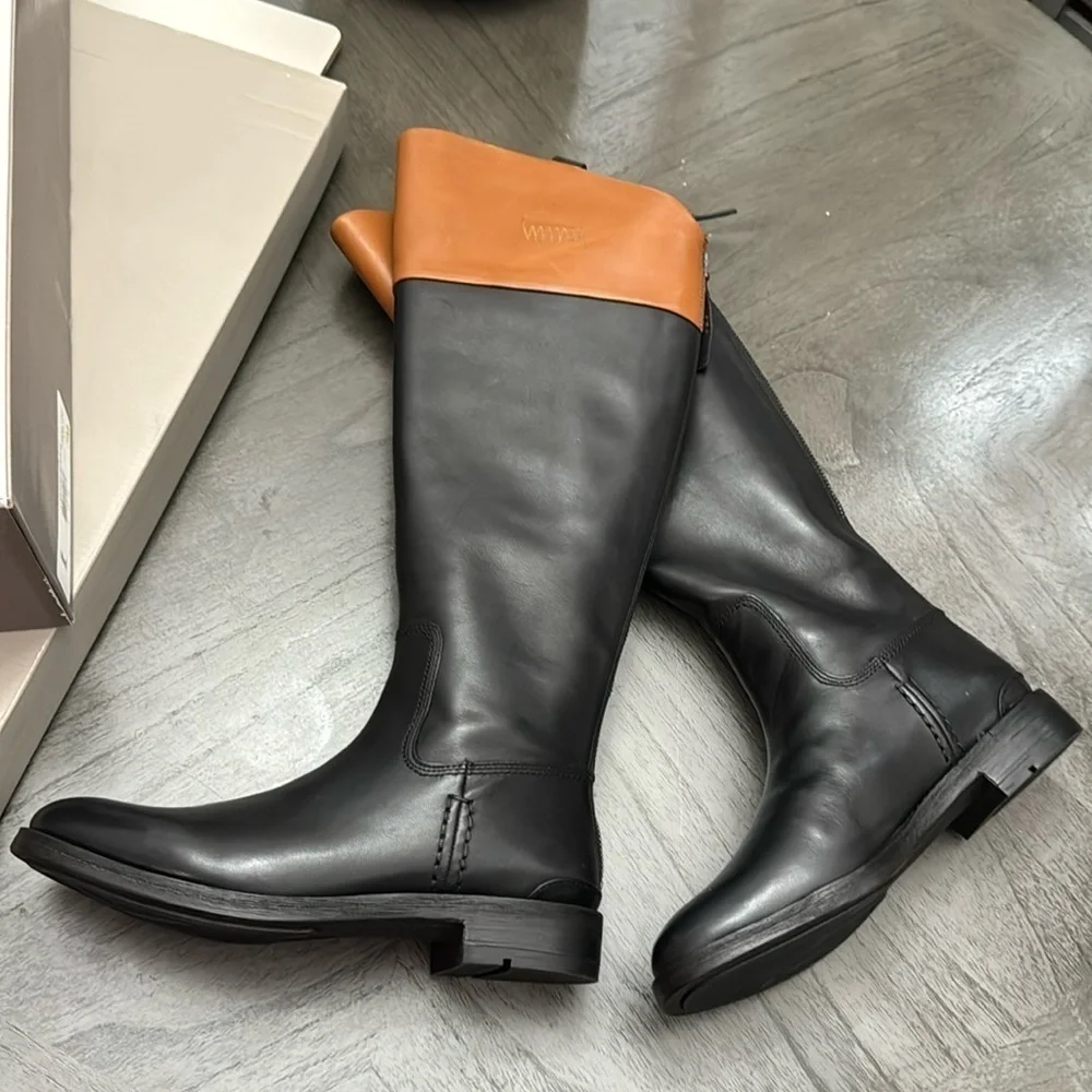 Franco Sarto Womens Meyer Knee High Flat Boots